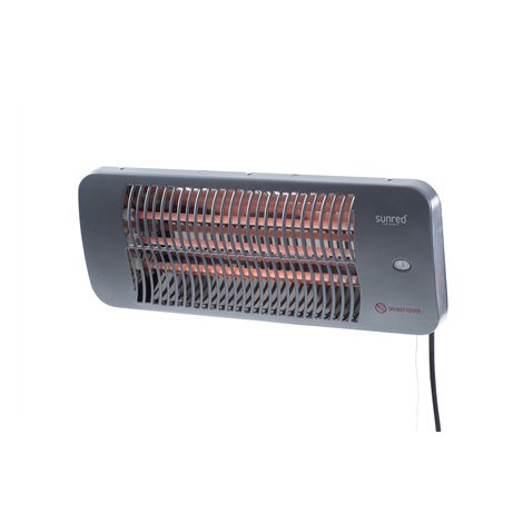 SUNRED | Heater | LUG-2000W, Lugo Quartz Wall | Infrared | 2000 W | Number of power levels | Suitable for rooms up to m² | Grey - 2